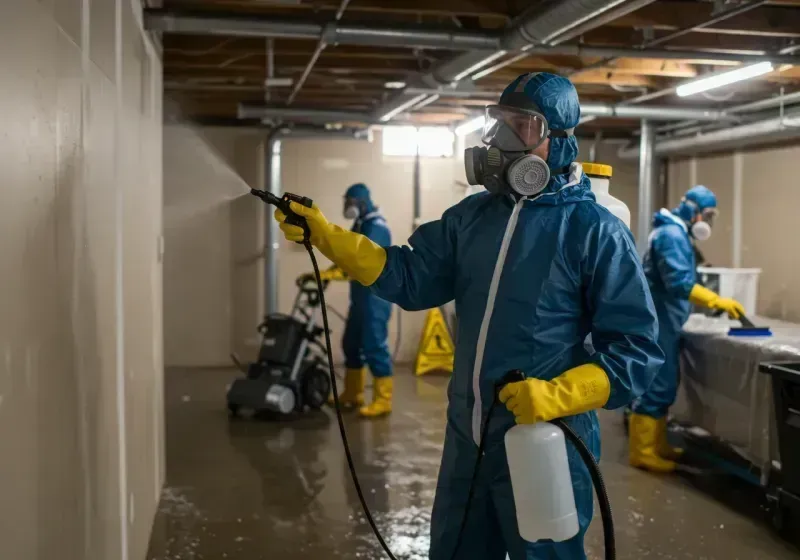 Basement Sanitization and Antimicrobial Treatment process in Rehoboth, MA